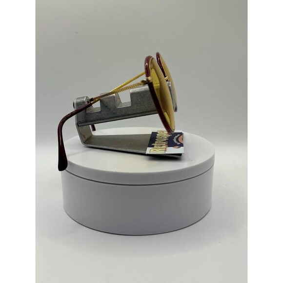 True Vintage Oversize Sunglasses NOS Round Style Yellow Lens Oleg Cassini #572 - Picture 9 of 9